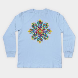 Colourful celtic Kids Long Sleeve T-Shirt